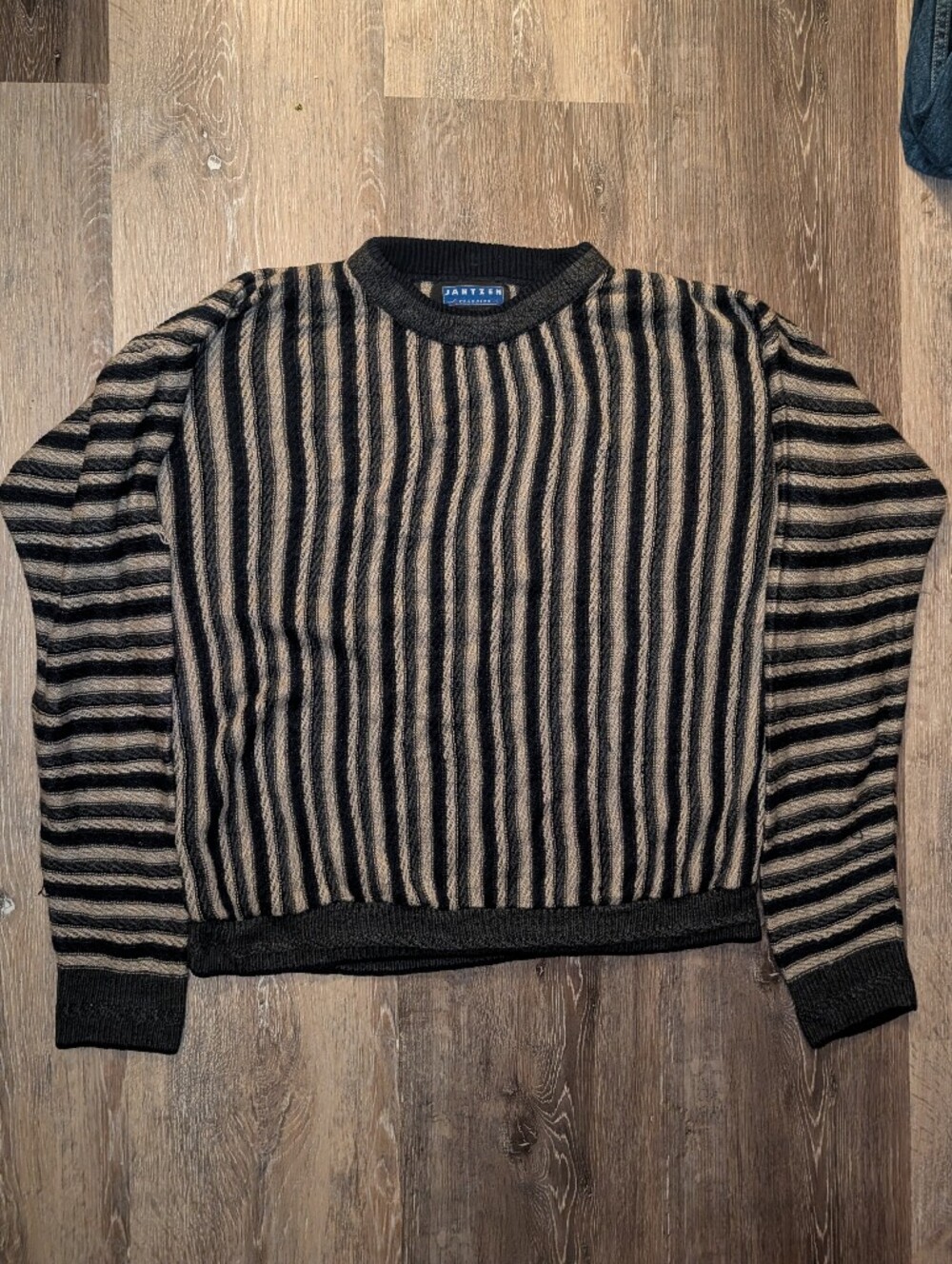 Vintage Jantzen Vertical Stripe Crewneck Sweater